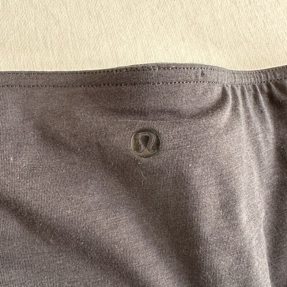 Lululemon Breezy Skirt Black Capilano Stripe Heathered Inkwell 8 Reversible - Picture 8 of 8